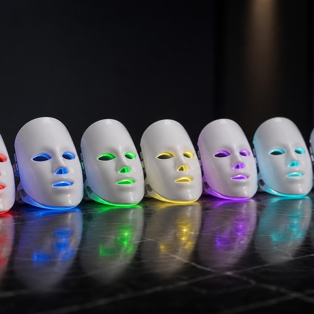 Una mascarilla, siete luces distintas.