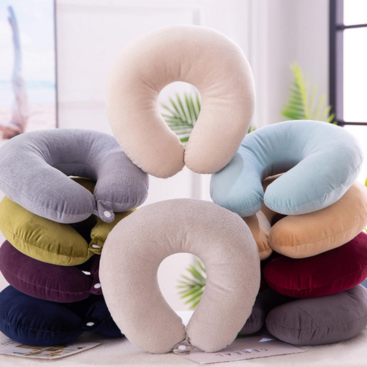 Glowra ™ Travel Pillow Round Neck Soft Pillow Cushion
